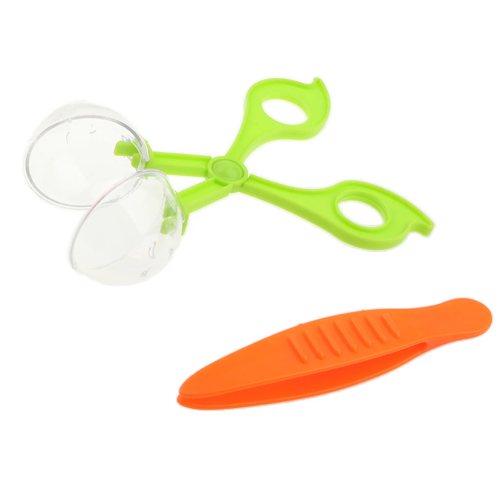 

Insect Biology Study Tool Set Plastic Scissor Clamp Tweezers Nature Exploration Outdoor Toys for Children