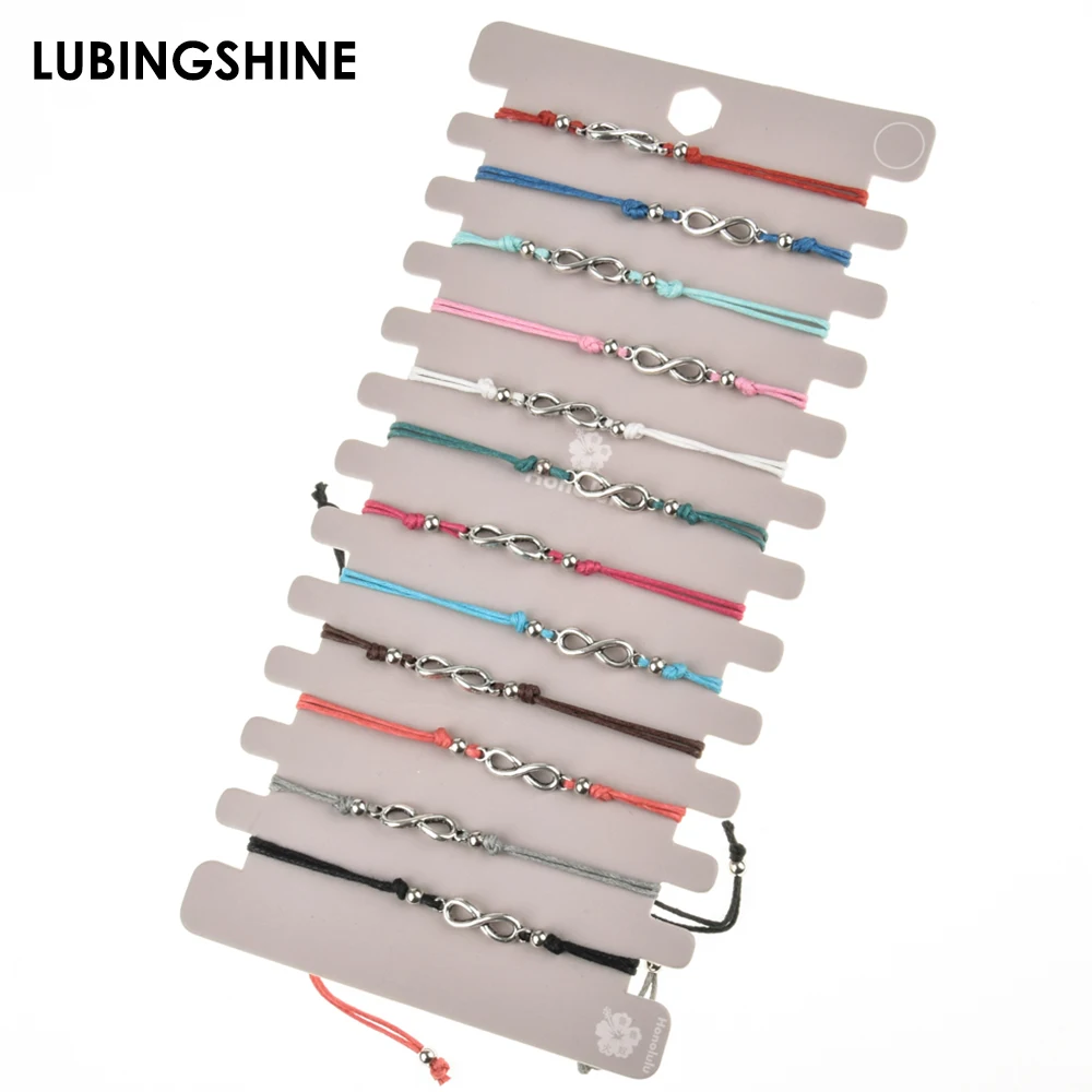 

12pcs/Set Handmade Braid Rope Chain Bracelet Set Tree of Life Love Charms Bracelets for Women Infinity Love Adjustable Jewelry