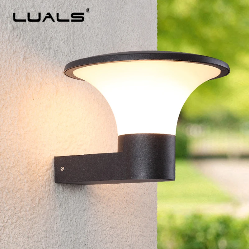 Outdoor Patio Wall Lights Cast Aluminum Wall Lamp Luxury Villa Wall