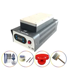 TBK-988 Dual Vacuum Pump Manual Separator + Double Pump LCD Screen Splitter OCA Glue Removal Separator For Curved Screen 100% original tbk tbk 007 oca glue clean machine professional uv glue adhesive remove clean tool for iphone samsung lcd screen