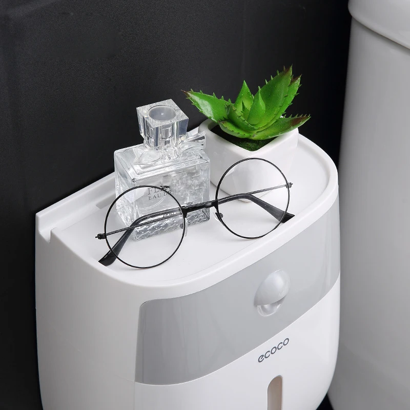 Comprar Soporte de papel higiénico multipropósito para accesorios de baño caja de almacenamiento impermeable colocar cosas de teléfono dispensador de papel higiénico
