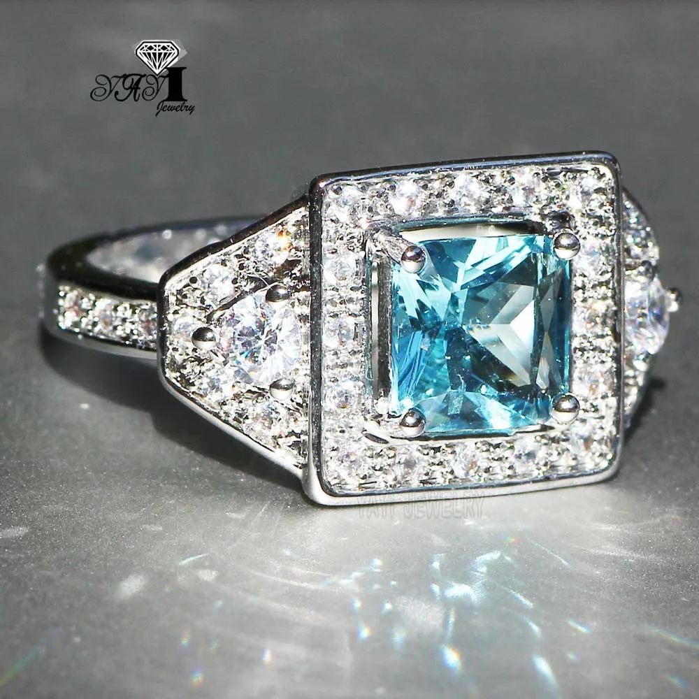 Ювелирные изделия yayi Princess Cut 3 6 CT мульти циркон серебряный цвет обручальные