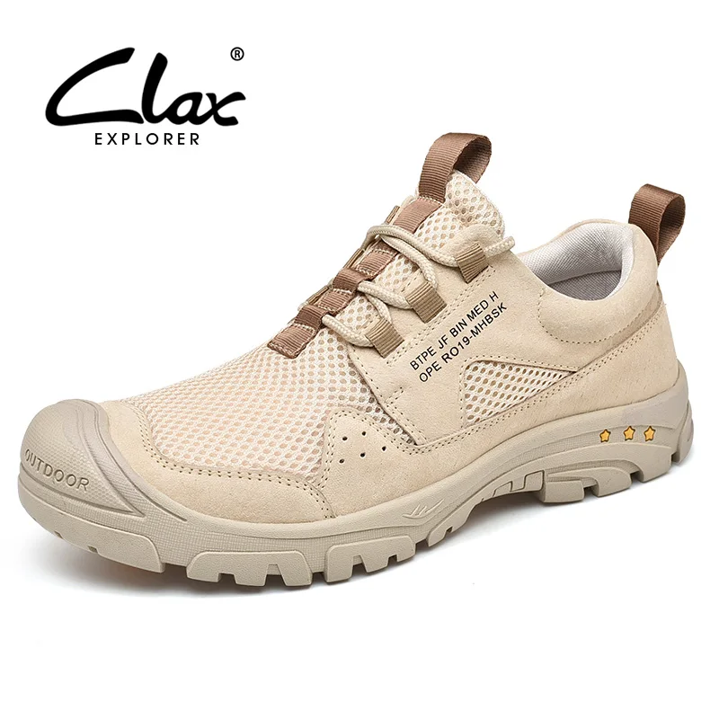 Najtaniej CLAX Mans buty 2019 letnie męskie buty z siatki oddychające męskie tenisówki obuwie spacerowe duże rozmiary