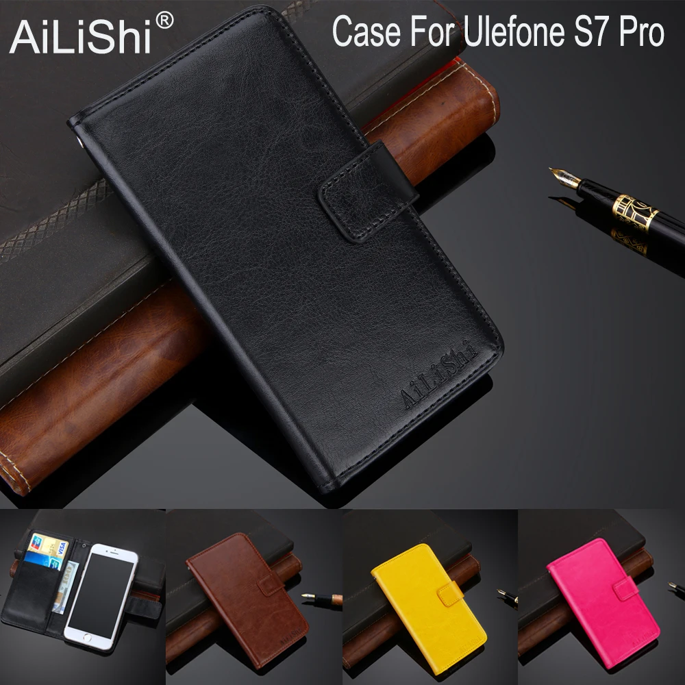 

AiLiShi-Luxury Leather Flip Case for Ulefone S7 Pro, Top Quality Cover, Phone Bag, Wallet Holder, Tracking, 100% Exclusive