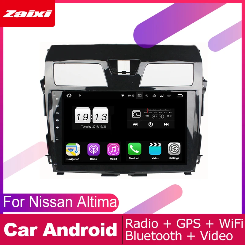 

ZaiXi For Nissan Altima L33 2013~2018 Car Android Multimedia System 2 DIN Auto Player GPS Navi Navigation Radio Audio WiFi