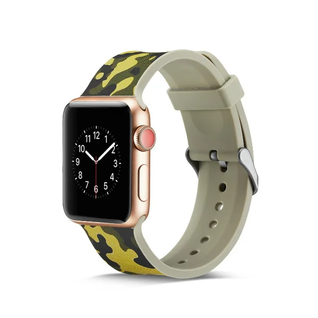 Ремешок для Apple watch 44 мм 40 мм iWatch 38 мм 42 мм силиконовый браслет для часов Apple watch 5 4 3 2 1 Аксессуары