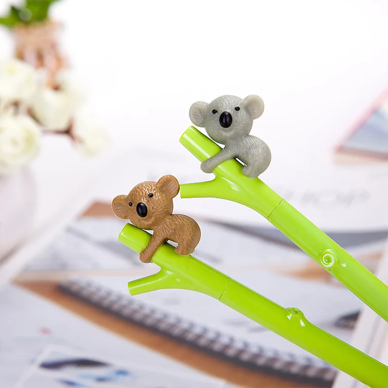 20pcs/lot Kawaii Koala Gel Pen, Cute Green Branch Cartoon Gel Pen for Kids as School Writing Stationary 20pcs/lot Kawaii Koala Gel Pen, Cute Green Branch Cartoon Gel Pen for Kids as School Writing Stationary