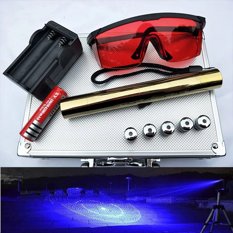 

candle lit cigaret Powerful Lengthen Burning Laser Torch 450nm 10000m Focusable Blue Laser sight Pointers Flashlight burn match