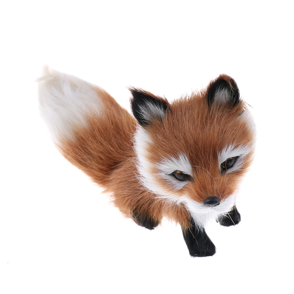 1 шт. мини на корточках Фокс модель небольшой моделирование fox игрушка свадебные подарок на день рождения 12*6*8.5 см