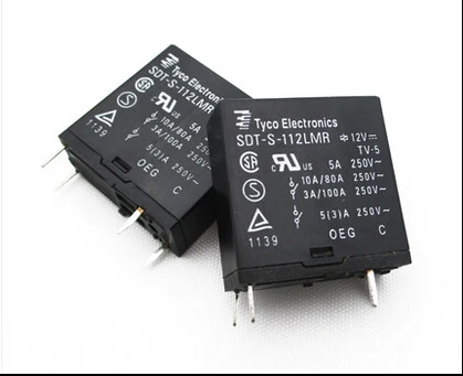 

HOT NEW 12V relay SDT-S-112LMR 12V SDT-S-112LMR-12V SDTS112LMR 12V 12VDC DC12V 5A 250VAC DIP4