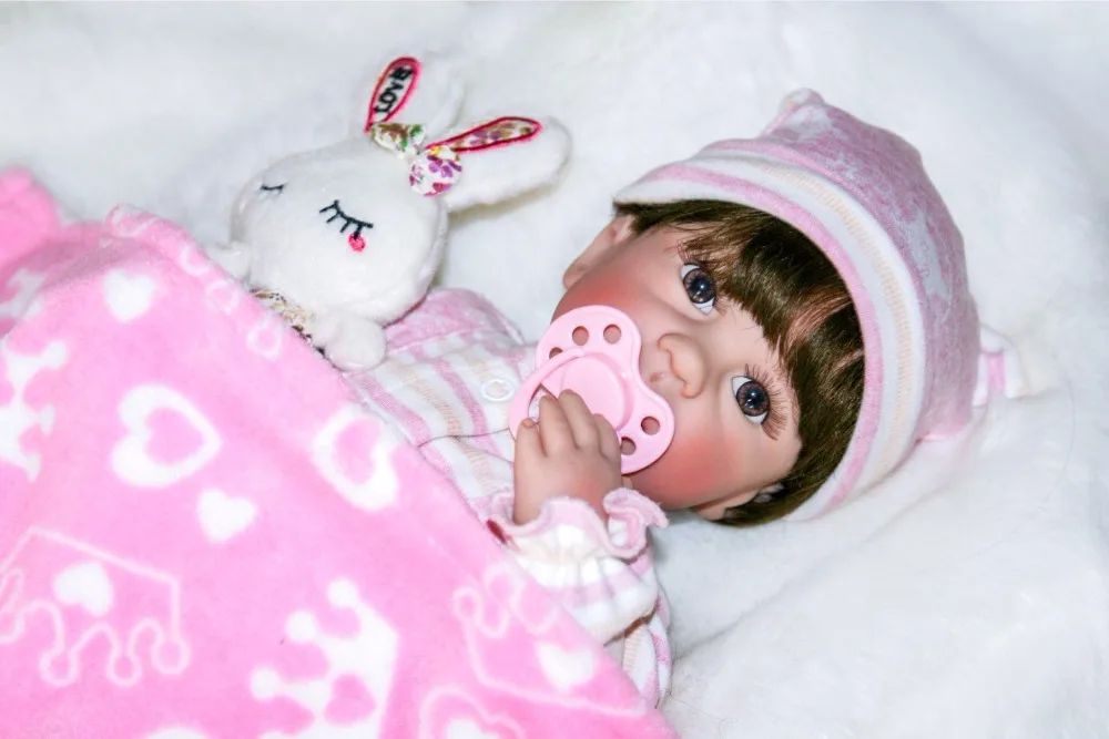 40 см Силиконовая виниловая Кукла Reborn Baby Doll, 16 дюймов, кукла для новорожденных девочек, игрушка для ванны, подарок на день рождения, подарок для ребенка, игра