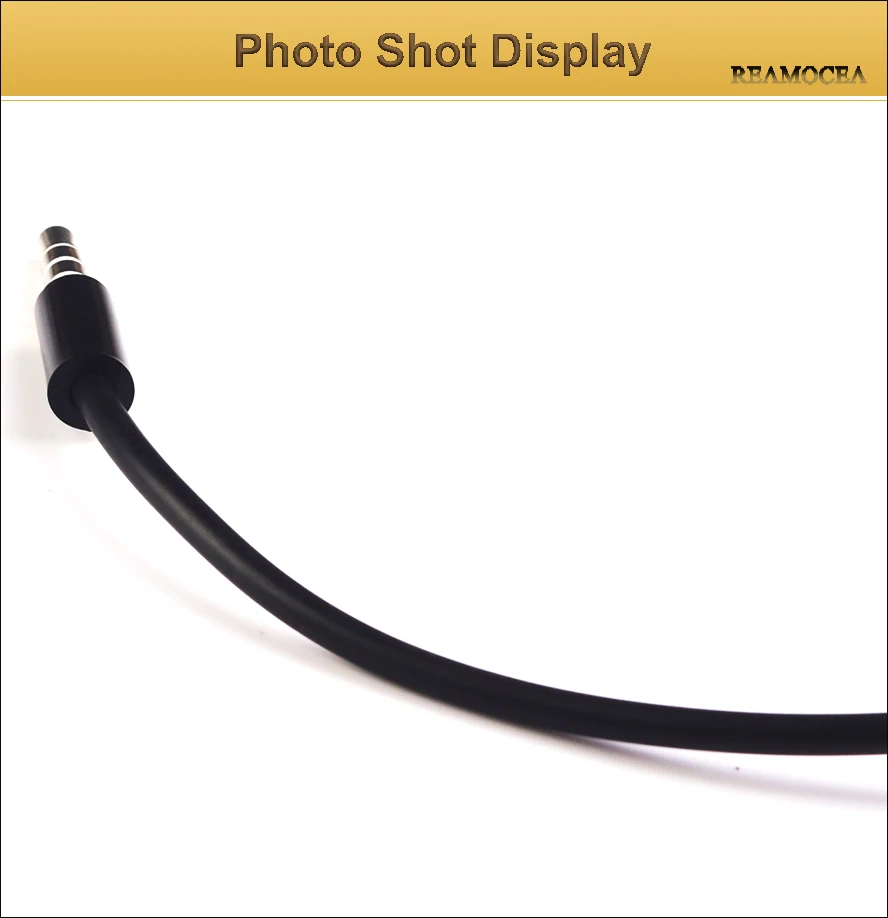 Reamocea 3.5 mm 4 Pole Jack to 3.5mm Male Car Audio AUX Cable Cord Extended Auxiliary Cable Headphone Auxiliary Wire Core 1M (10)