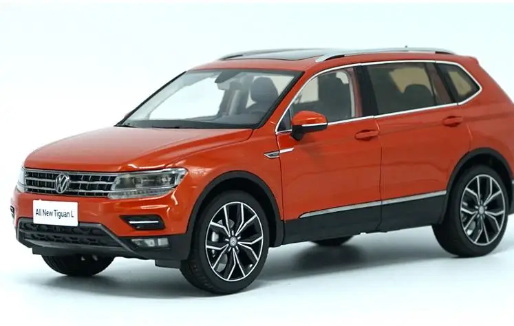 Оригинальный Advanced коллекция Volkswagen, 1:18 сплава автомобиля игрушки, высокая моделирования TIGUAN L 2017, литья под давлением Металл автомобиль