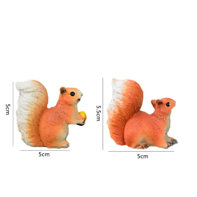 Kreatív Kertész Állati Aktív Figura Modell Mini Szimulált Mókus Állat Dísz Udvar Kerti Dekoráció - Image 6