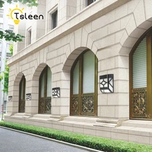 Дешевые 8 шт. солнечных батареях настенное крепление СВЕТОДИОДНЫЙ свет сада Путь открытый забор двор лампы Наружное освещение светодиодный солнечный светильник открытый Фонари