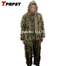Tprpst 狩猟服新 3D カエデの葉バイオニック ghillie スーツ yowie 狙撃 birdwatch のエアガン迷彩服ジャケットとパンツ(China)