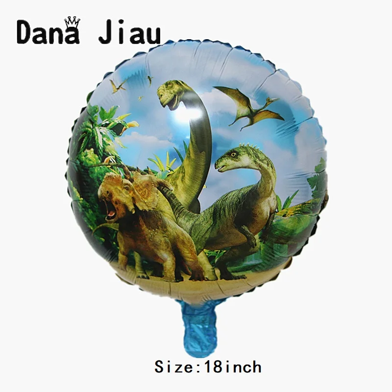 Вечерние воздушные шары из фольги зеленого динозавра на день рождения вечерние декоративные детские игрушки надувной баллон гелия животное на тему зоопарка декоративный шар - Цвет: 14