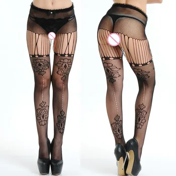 

Hot back seam Sexy Women Long Fishnet Sexy Stockings Pantyhose Mesh Stockings Lingerie black Thigh High Stocking lingerie 030