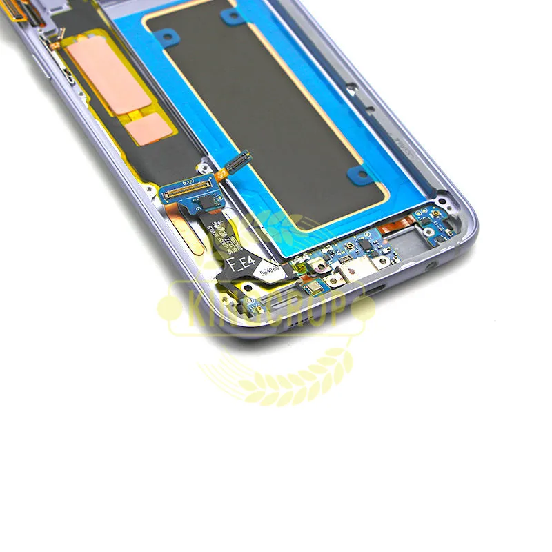 ЖК дисплей с рамкой для SAMSUNG GALAXY S7 EDGE G935 G935F сенсорный экран дигитайзером в сборе