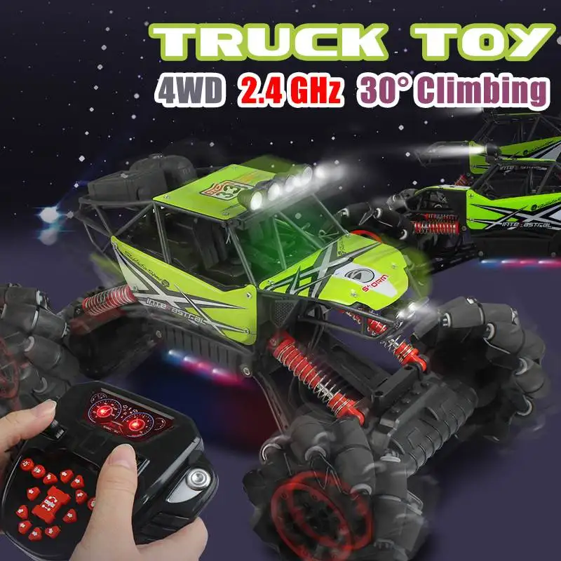 

4 Wheel Drift Remote Control Car Music Dance Car Off-road Climbing 30 Degree Stunt RC Truck Toy