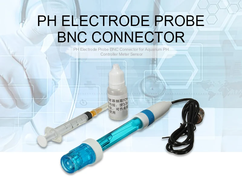 Лучшее продвижение рН электрод зонд BNC разъем для аквариума рН контроллер метр сенсор Gib с калибровкой жидкости новое поступление