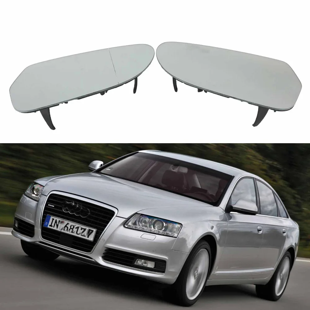2Pcs Car Mirror Glass For Audi A6 C6 Facelift 2009 2010 2011 Car Rear