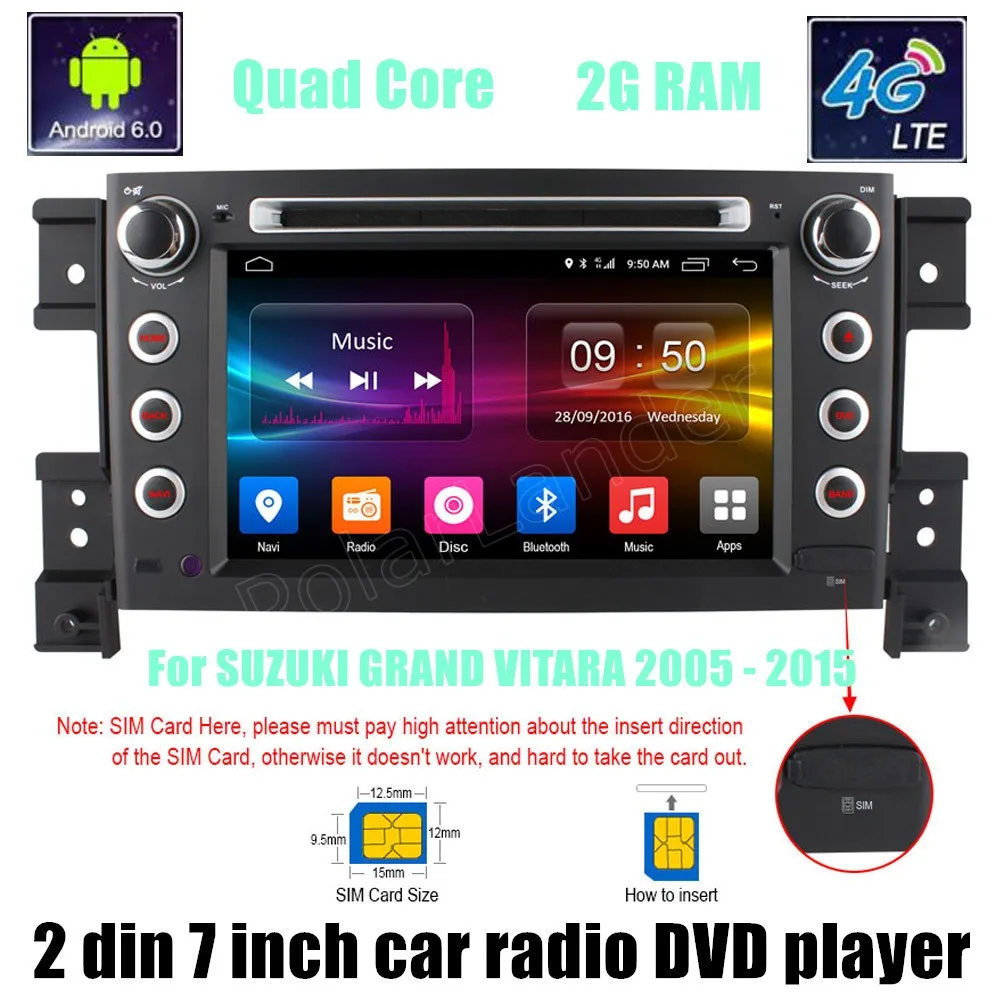 Автомагнитола с GPS 7 дюймов 2 din для SUZUKI GRAND VITARA 2005-2015 | Автомобили и мотоциклы