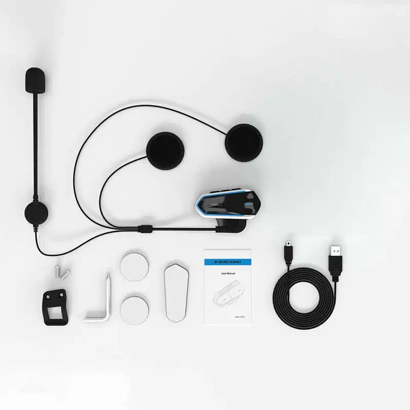 Qtb35 Bluetooth гарнитура для шлема беспроводные Bluetooth водонепроницаемые наушники совместимы с большинством мотоциклетных скутеров шлемов