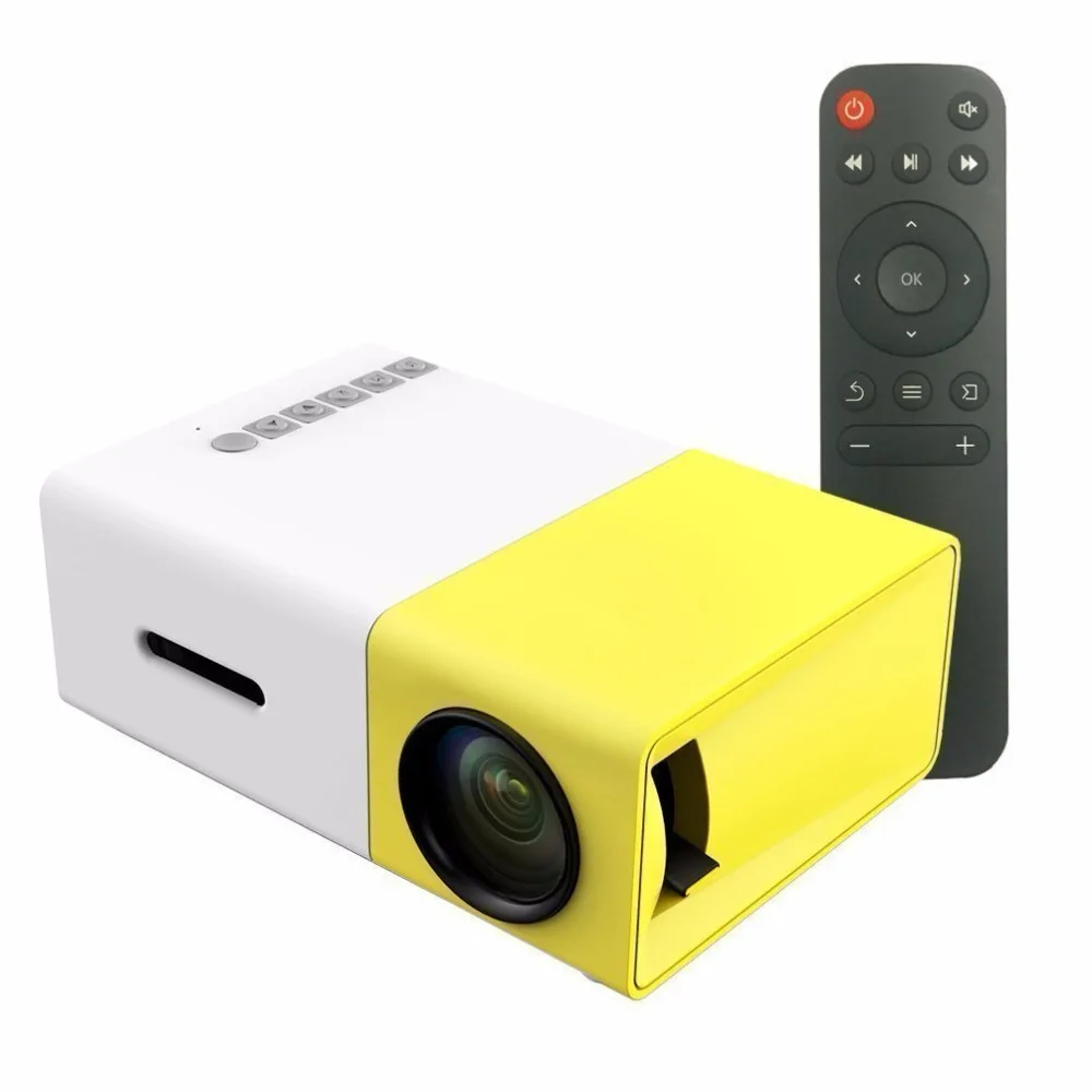 

H96 Portable YG300 LCD Led Projector 400-600LM 320 x 240 Resolution Mini Portable Design 1080p AV HDMI USB Home Media Player