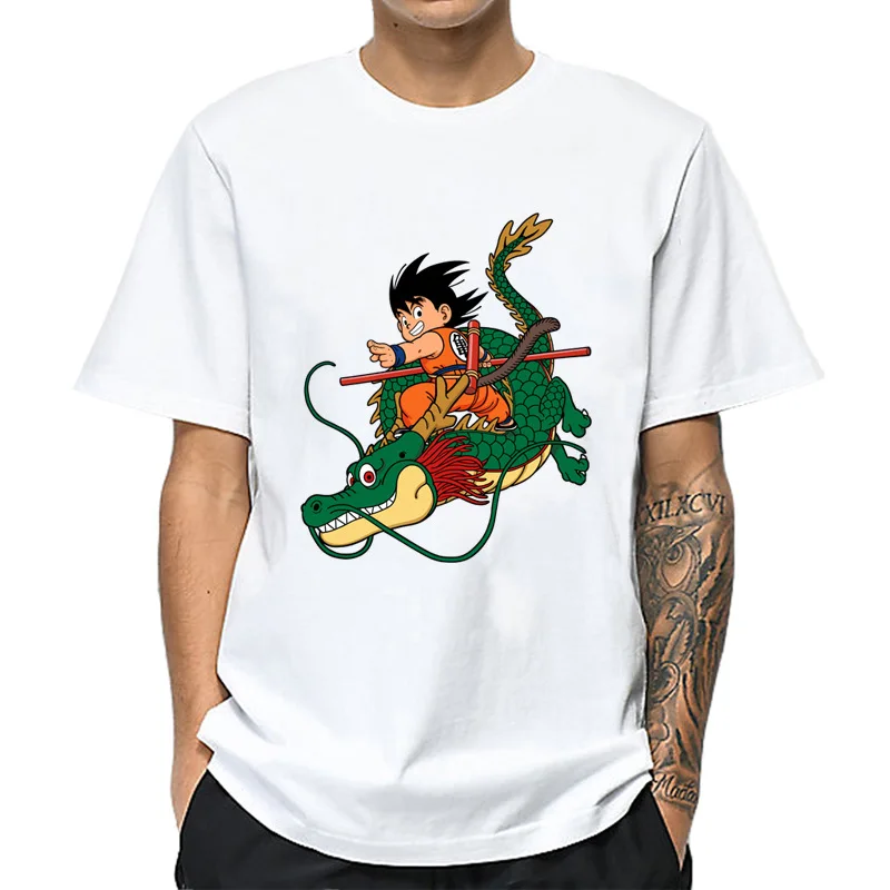 

Dragon Ball Men T Shirt Goku Trunks Kame Sennin cute tshirt White Tee Harajuku Large Size 4XL Streetwear Unisex Drop Shipping