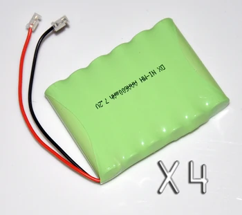 

4PCS 7.2V AAA 600mah rechargeable battery pack 3A ni-mh nimh batteries NI MH cell for toys emergency light cordless phone A
