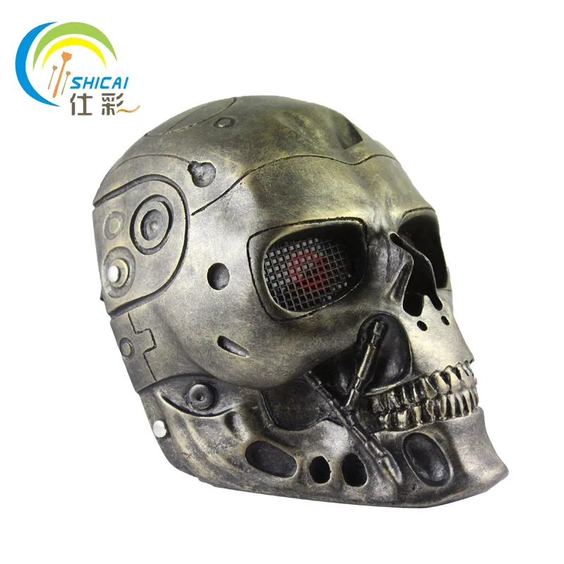 

Terminator Mask the Movie Theme for Party Halloween Christmas Cosplay Resin Mask Adults Full Face Free Shipping