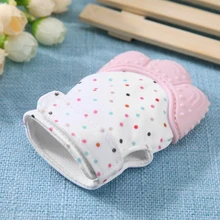 Детские перчатки для новорожденных силиконовая перчатка для режущихся зубов Прорезыватель зубов конфетная обертка звук безопасный Прорезыватель для зубов пищевые, прорезывание зубов Mitt