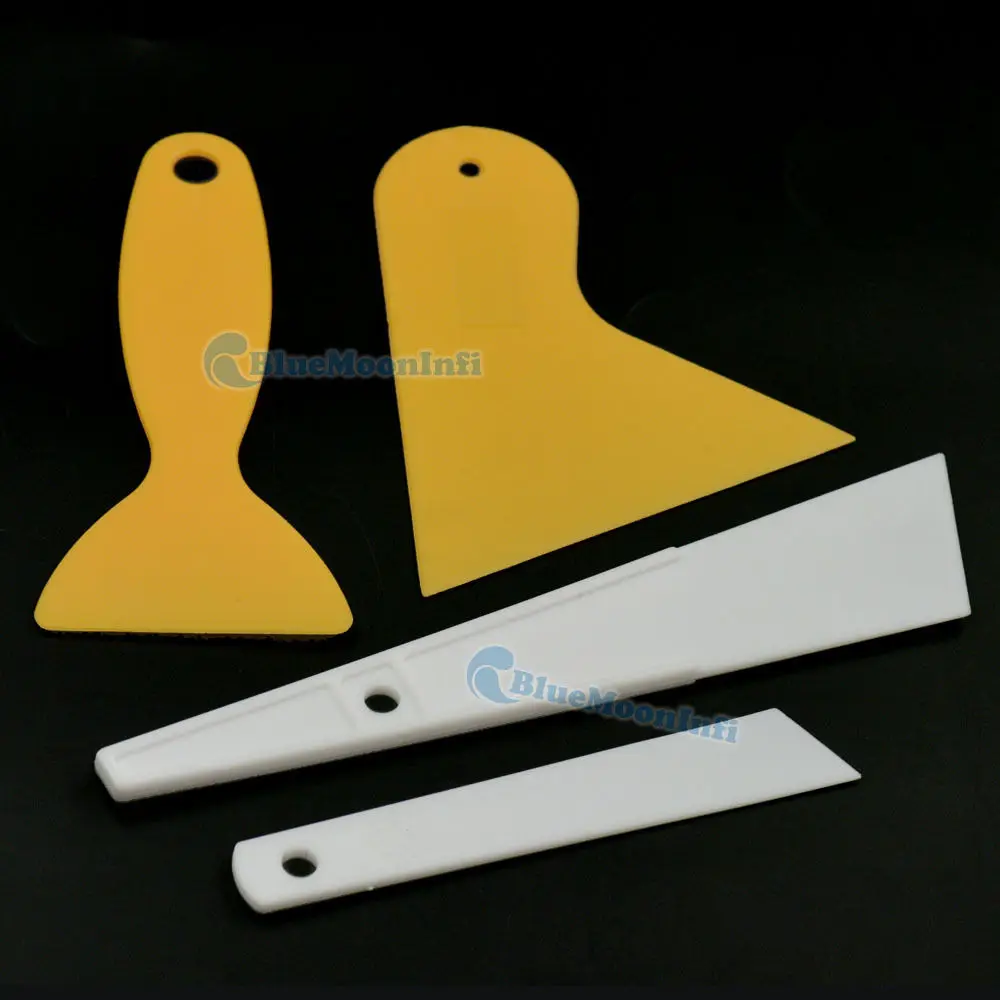 5 Pcs / Lot Plastic Portable Scraper Plates Use For Car Glass Stickers