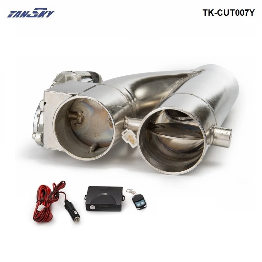 Patented Product Jdm  2.5"/3"  Electric Exhaust Dump Cutout E-cut Out Bypass/Switch Dual-Valve System TK-CUT007Y