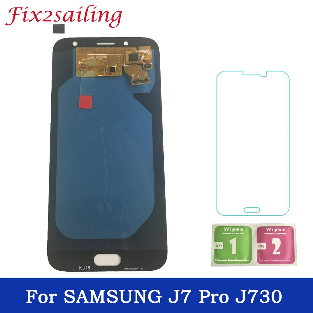 

100% Tested Working LCD For SAMSUNG Galaxy J7 Pro J730 LCD Display Touch Screen Digitizer Assembly Replacement parts with gift