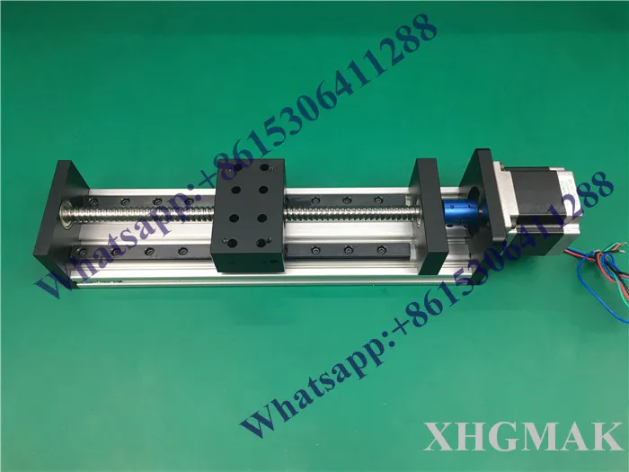 Высокая точность GX80 * 50 Ballscrew 1204 1400 мм эффективным Travel + Nema 34 шаговый двигатель с ЧПУ этап Линейное движение Moulde Линейный