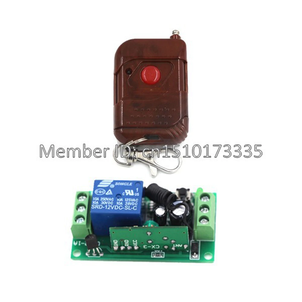 4 CH 315MHz DC 12V 3000m Wireless RF Remote Control Receiver Relay Switch