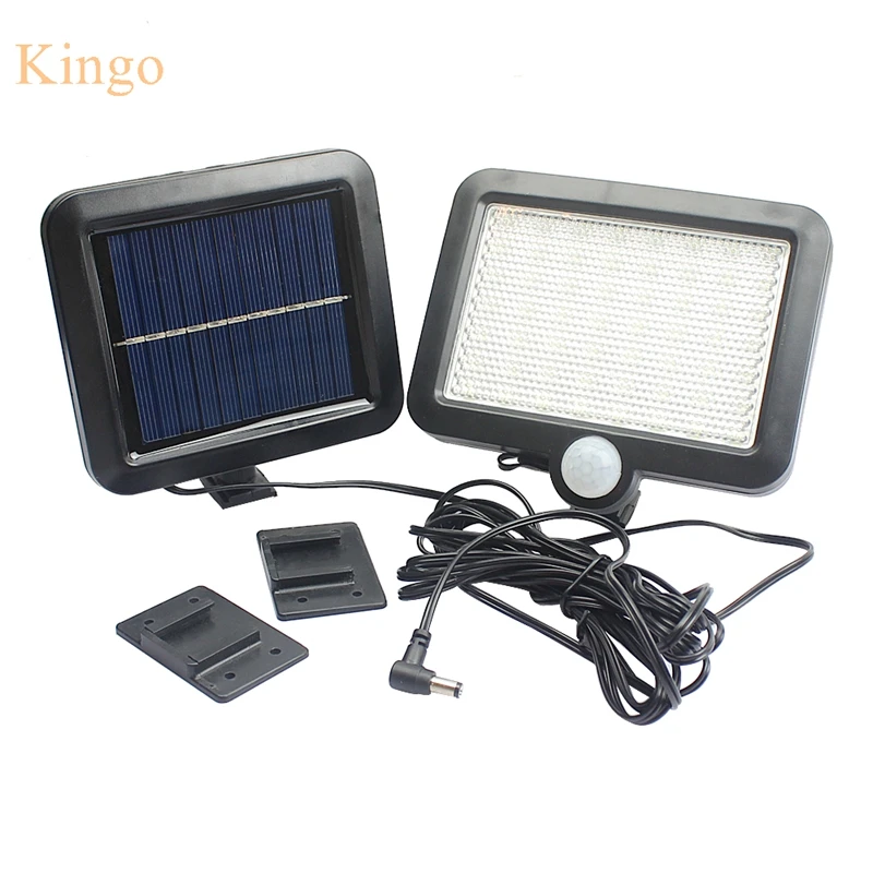 

NEW 56leds Solar Light 5m Cable Outdoor Using Solar wall lamp Useful Garden Light PIR Body Motion Sensor Solar Floodlights Lamp