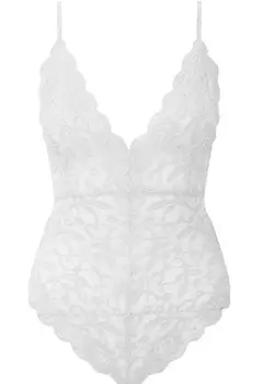 

2018 NEW Sexy Strappy Plunge V Neck Full Lace Cross Back Skinny Bodysuit Bodycon Stretch Top HOT