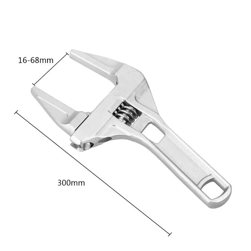 

Multi-Function Universal Wrench Aluminum alloy Snap Grip Wrench Adjustable Spanner Bathroom Repair Tools with Short Handle