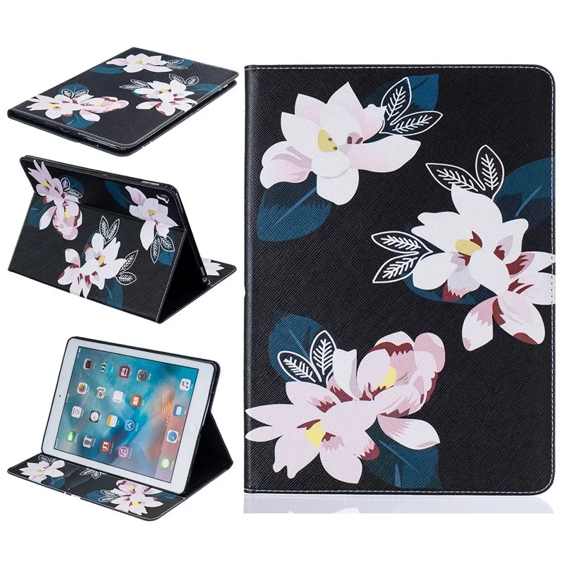 Cute Bear Case PU Leather For Ipad Pro 9.7 Case for Ipad Pro Mini Butterfly Flower Stand Tablet Cover 9.7 Inch Wallet Fip Cases (8)