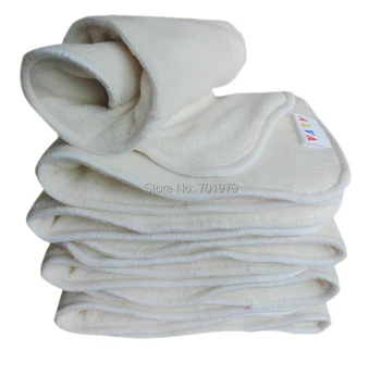 

50pcs Free Shipping ALVA Anti-bacterial High Absorbent 4 layers Bamboo Insert Diaper