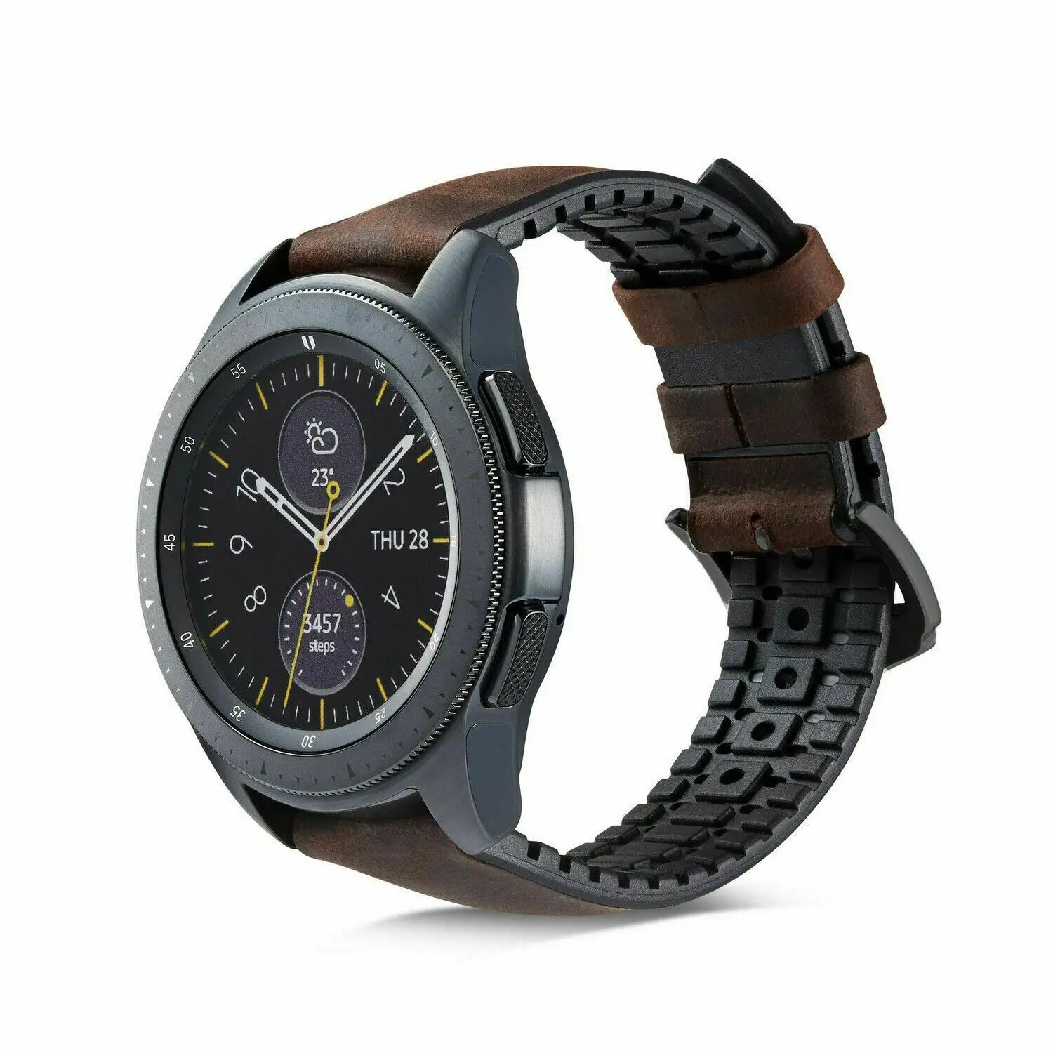 Силиконовый кожаный ремешок для samsung Galaxy Watch 42 мм 46 мм ремешок для gear S2 S3 классический Frontier ремешок для huawei Watch GT ремешок