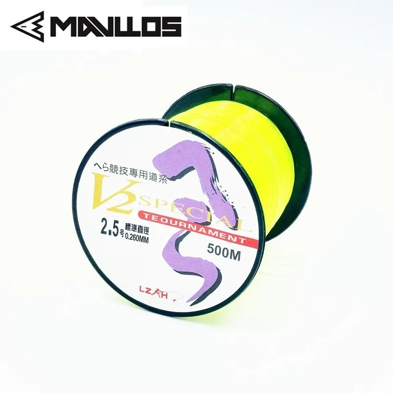 Mavllos 500 M الصيد النايلون خط #0.4-#8 2-44lb سوبر قوي ارتداء مقاومة حيدة اليابان الأصلي المواد خيط صنارة الصيد