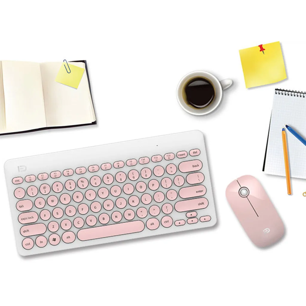 keyboards for Computer 2.4GHz Wireless Gaming Keyboard Mouse Combos For Women Girl Fashion Office dropshipping keyboards for Computer 2.4GHz Wireless Gaming Keyboard Mouse Combos For Women Girl Fashion Office dropshipping