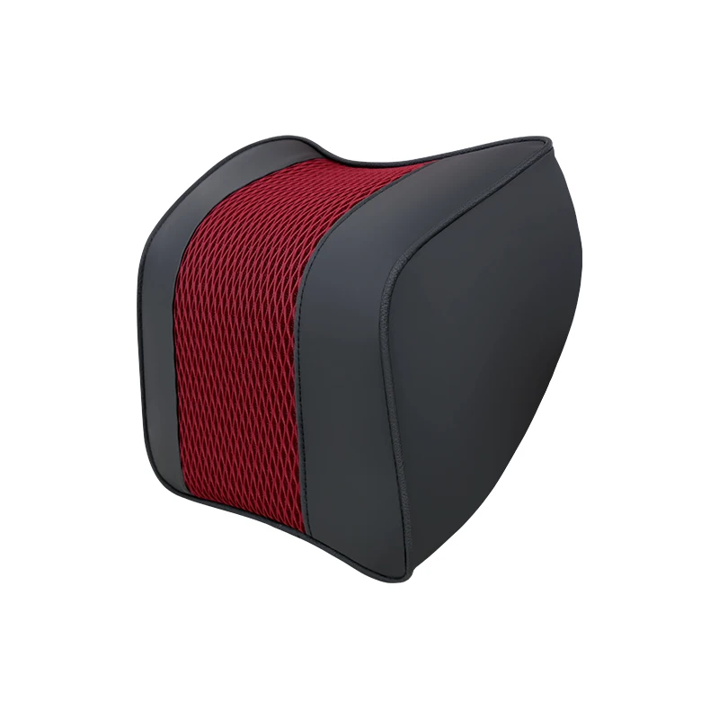 

KKYSYELVA 1PCS Space Memory Foam Car Neck Pillow Head restraint in the car Headrest pillow automobile Auto neck pillow leather