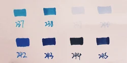 Dual - Tip Brown and Blue Fine Art Marker for Sketching and Drawing (Blue Series)