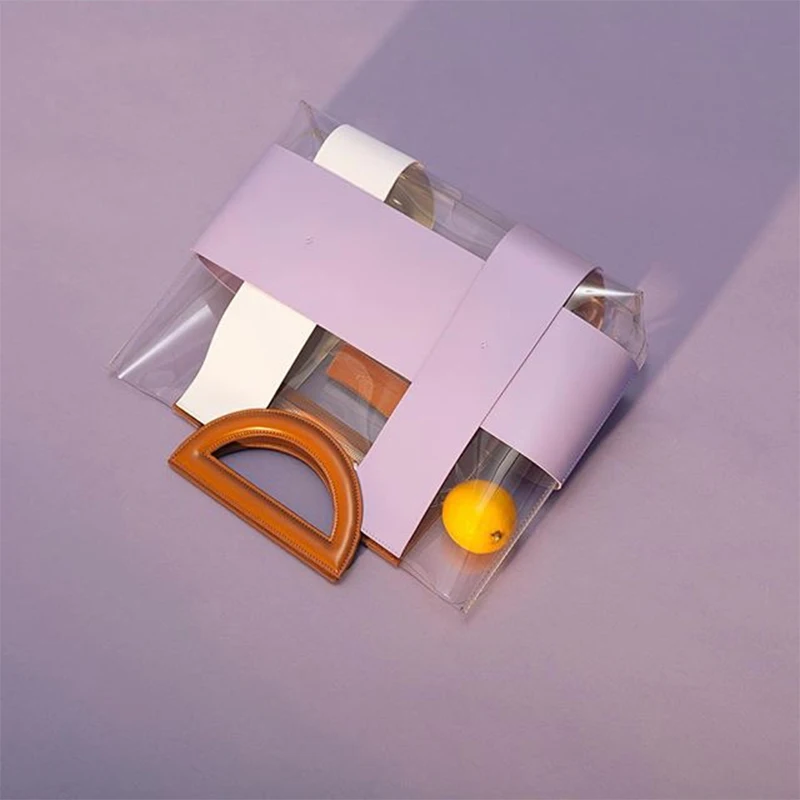 

Caker Brand 2019 Women Large Big Handbag Fashion Contrast Color pvc Top-Handle Bags Drop Shipping