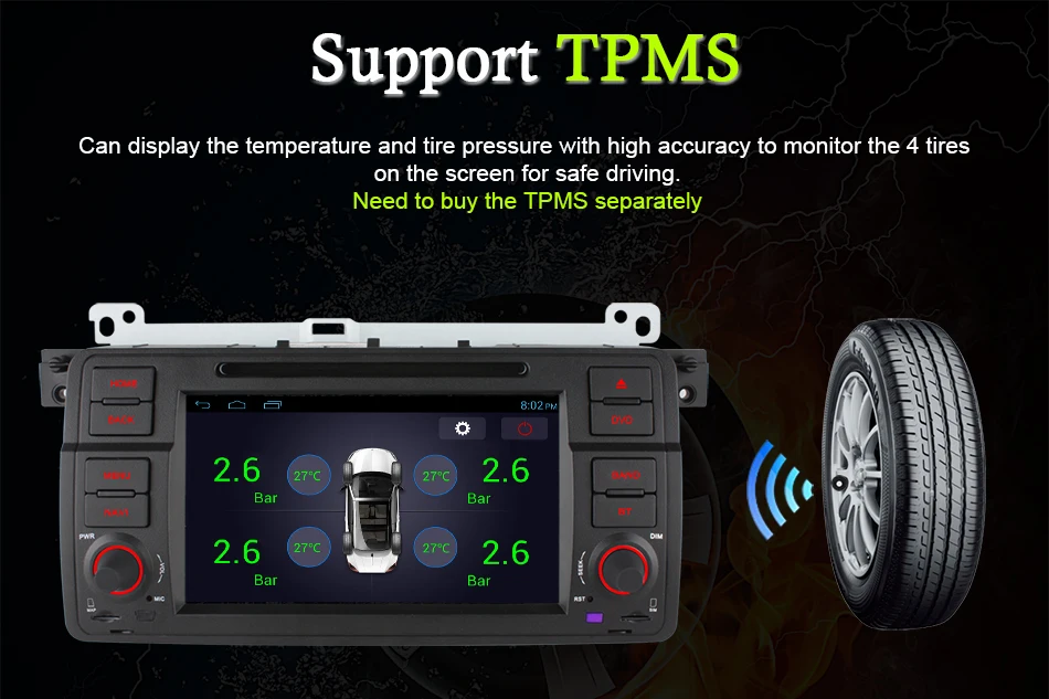Best HD Android 6.0 Octa Core 2GB RAM Car DVD Player for BMW 3 Series E46 M3 1998-2006 4G WIFI Radio Stereo GPS Navigation 17